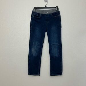 Hanna Andersson Double Knee Pull on Relaxed Blue Jeans Sz 12 boys
